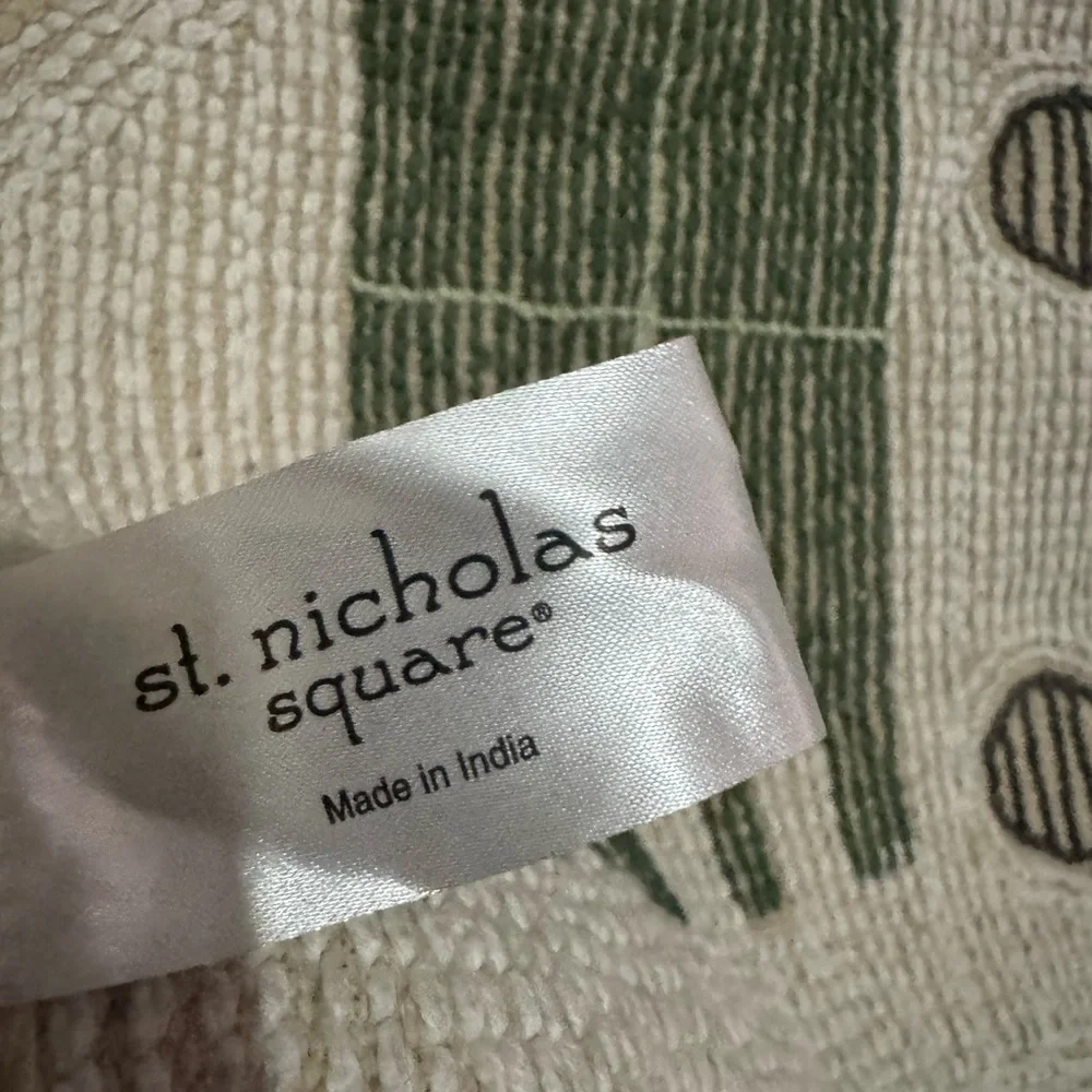 St. Nicholas square contour snowman bath rug set